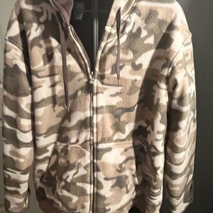 Maxxsel Camouflage Fleece Men's Jacket - Reversible